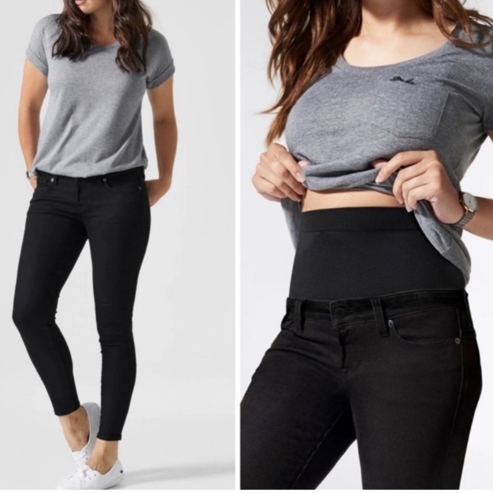 BLANQI Postpartum Support Black Skinny Jeans Size 6